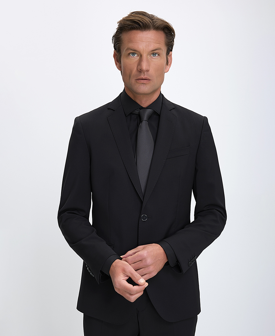 Vardas B-DYnamic Kοστούμι Modern Fit Μαύρο φωτογραφία