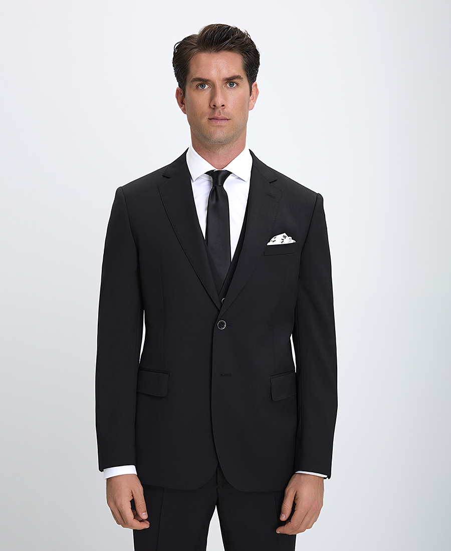 Vardas Ανδρικό Κοστούμι E-Motion 3Pieces Modern Fit σε Μαύρο φωτογραφία