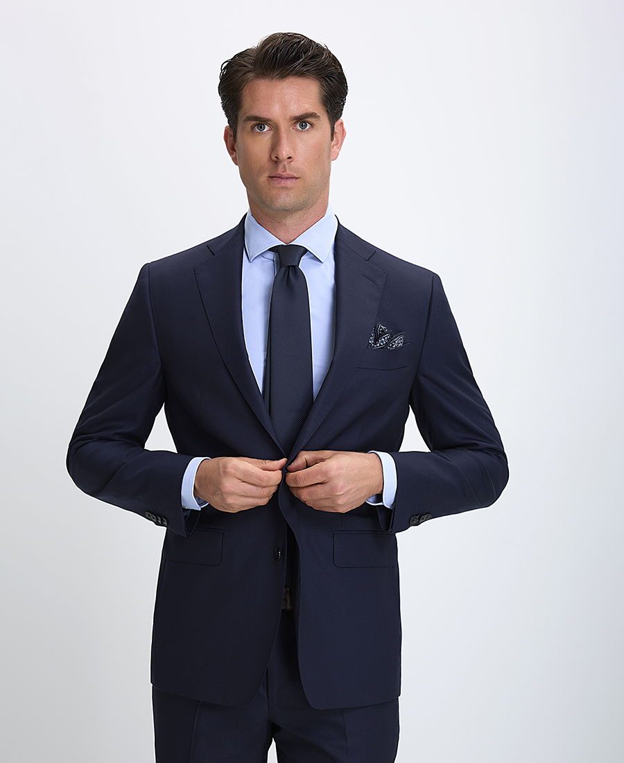 Vardas Ανδρικό Κοστούμι Modern Fit σε Σκούρο Μπλε φωτογραφία