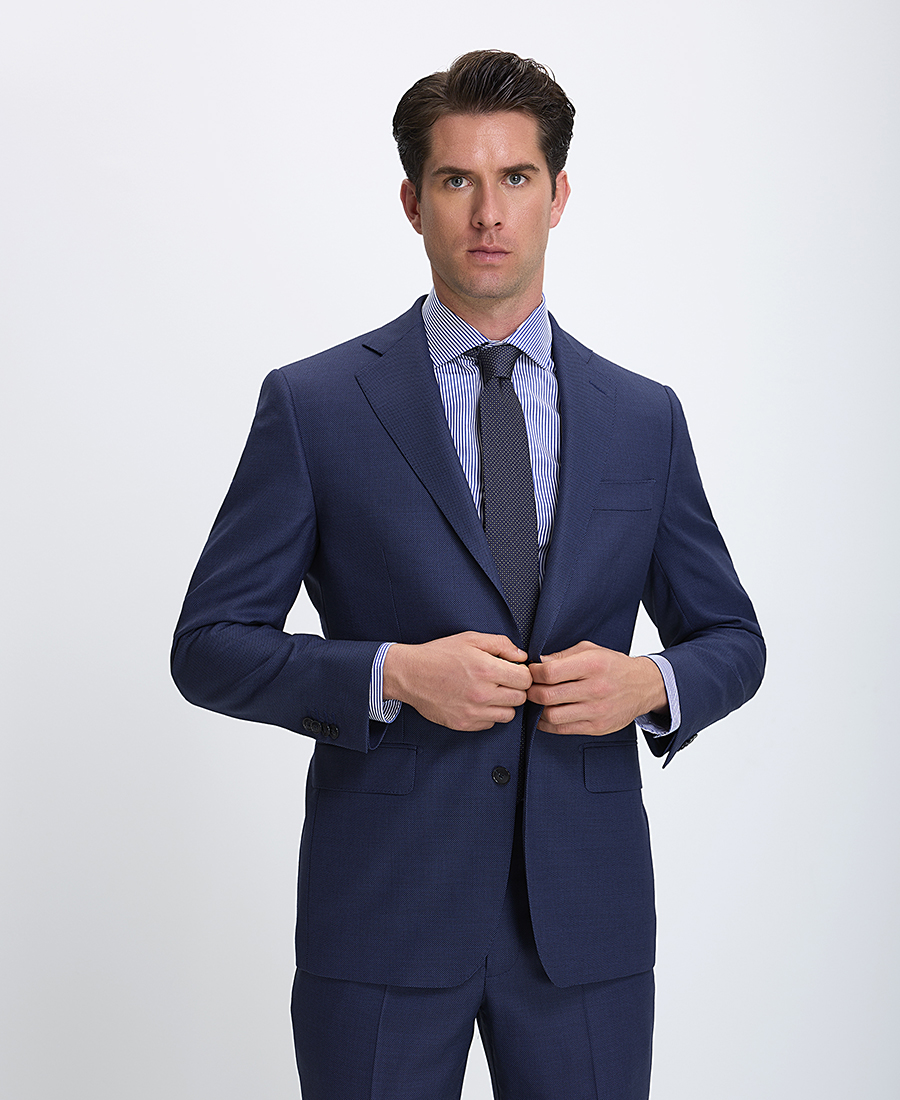 Vardas Ανδρικό Κοστούμι Modern Fit σε Σκούρο Μπλε φωτογραφία