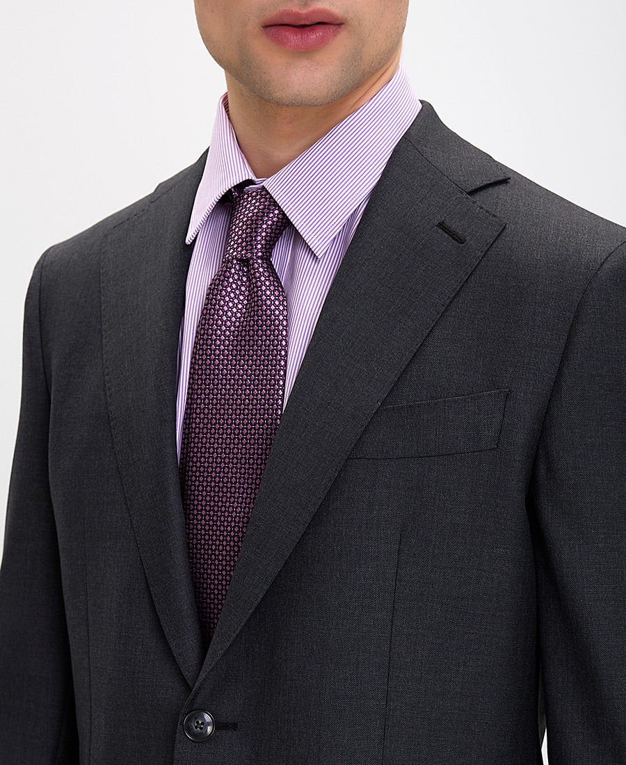 Vardas Ανδρικό Κοστούμι Modern Fit Μάλλινο σε Γκρι φωτογραφία