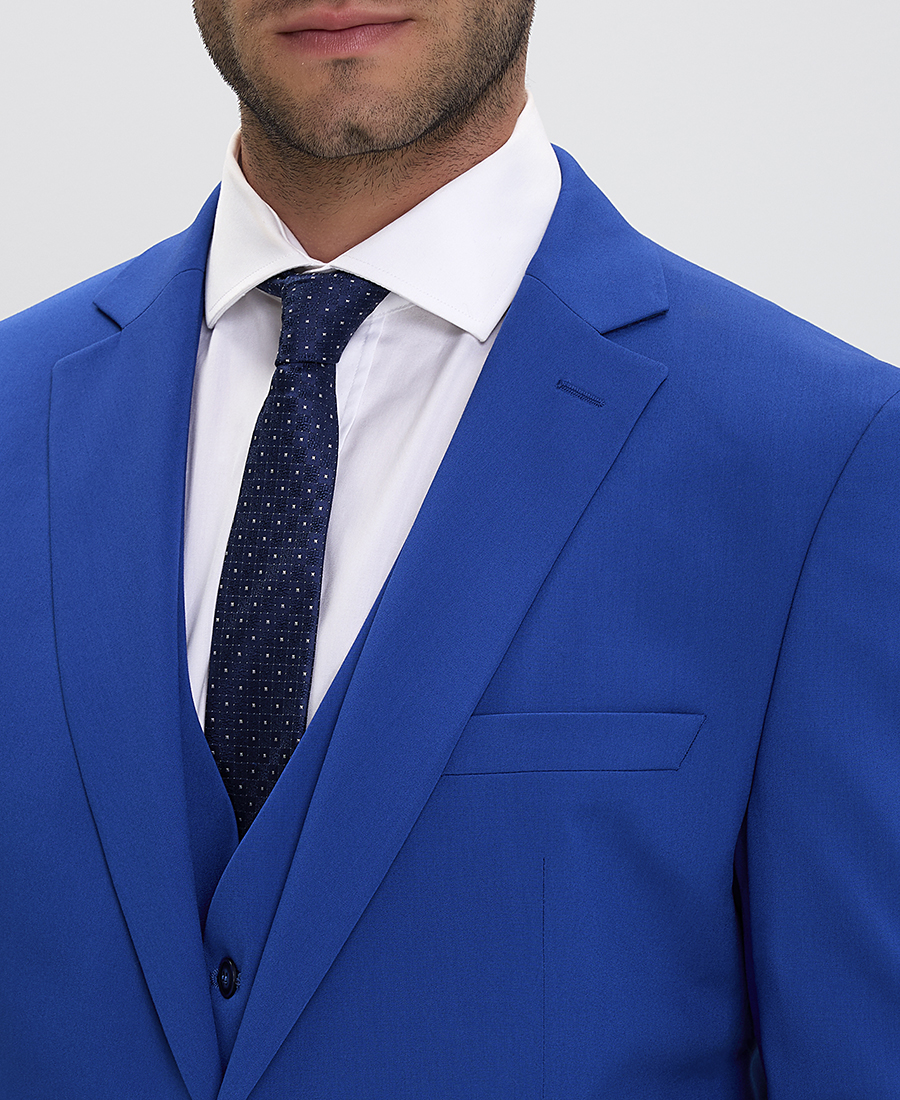 Donini Ανδρικό Κοστούμι Slim Fit σε Μπλε Ρουά φωτογραφία