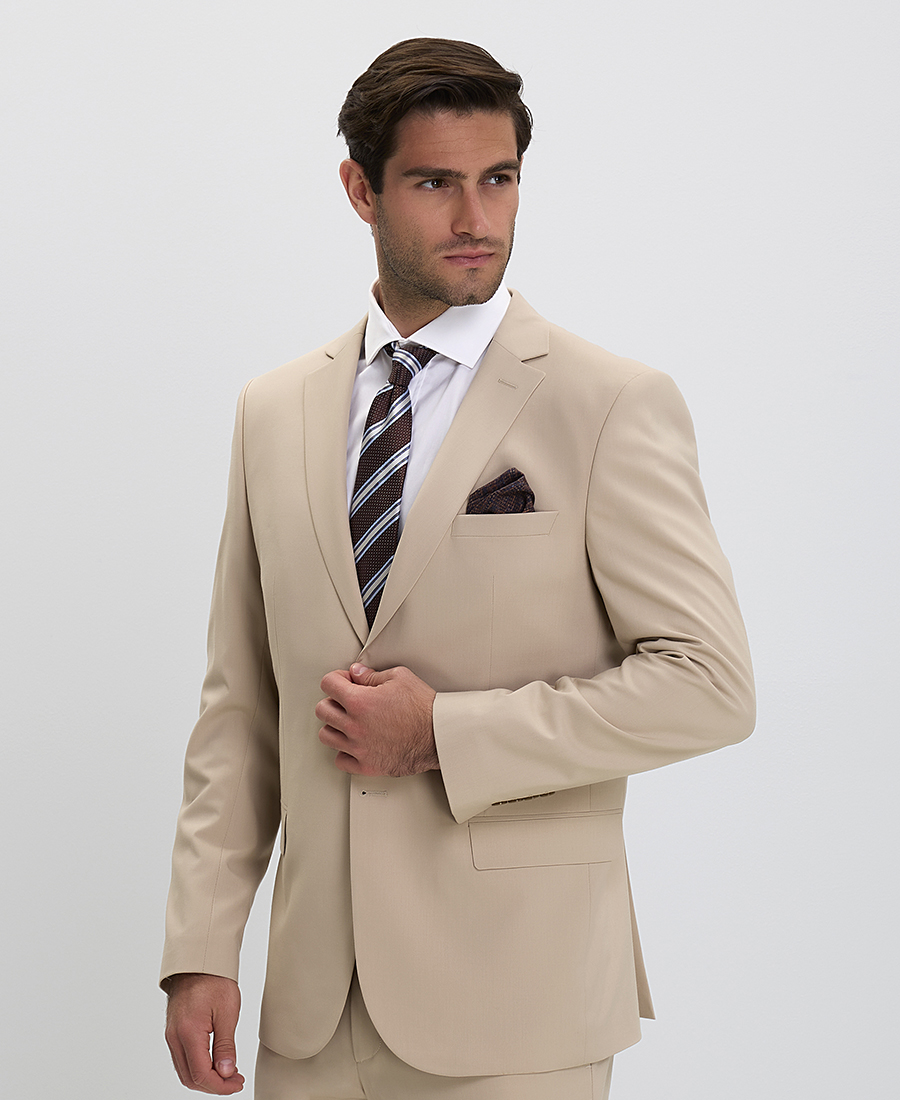 Donini Ανδρικό Κοστούμι Slim Fit σε Μπεζ φωτογραφία