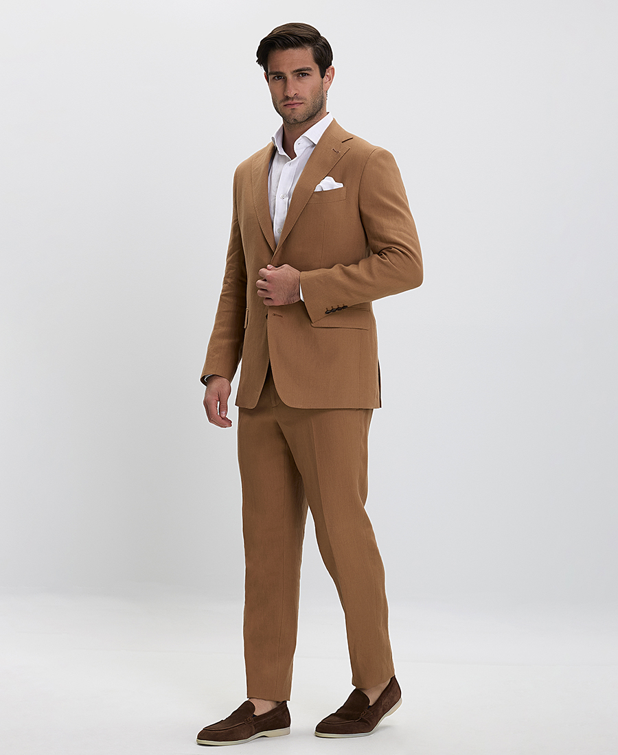 Hd X Vardas HD x Vardas Κοστούμι σε Καμηλό Modern Fit