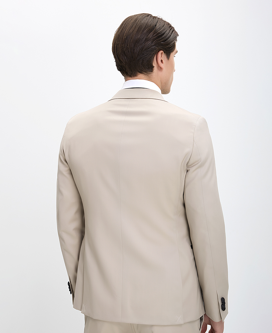 CC Collection Corneliani Ανδρικό Κοστούμι Tuxedo με Διχρωμία Σακακιού Slim Fit φωτογραφία