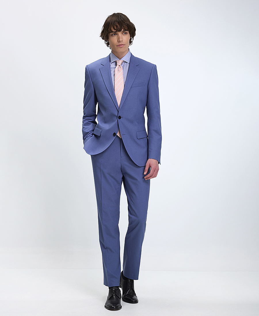 Hugo Ανδρικό Κοστούμι Slim Fit Μπλε