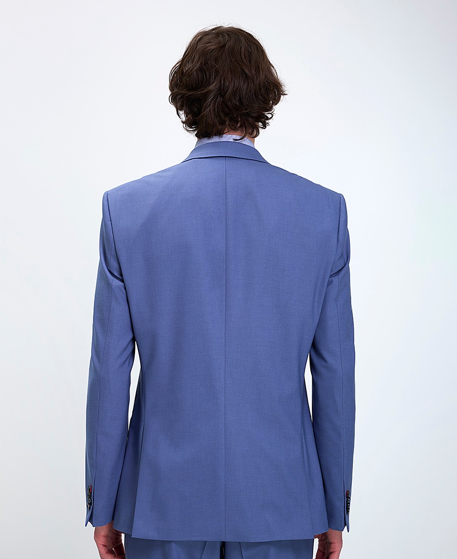 Hugo Ανδρικό Κοστούμι Slim Fit Μπλε φωτογραφία