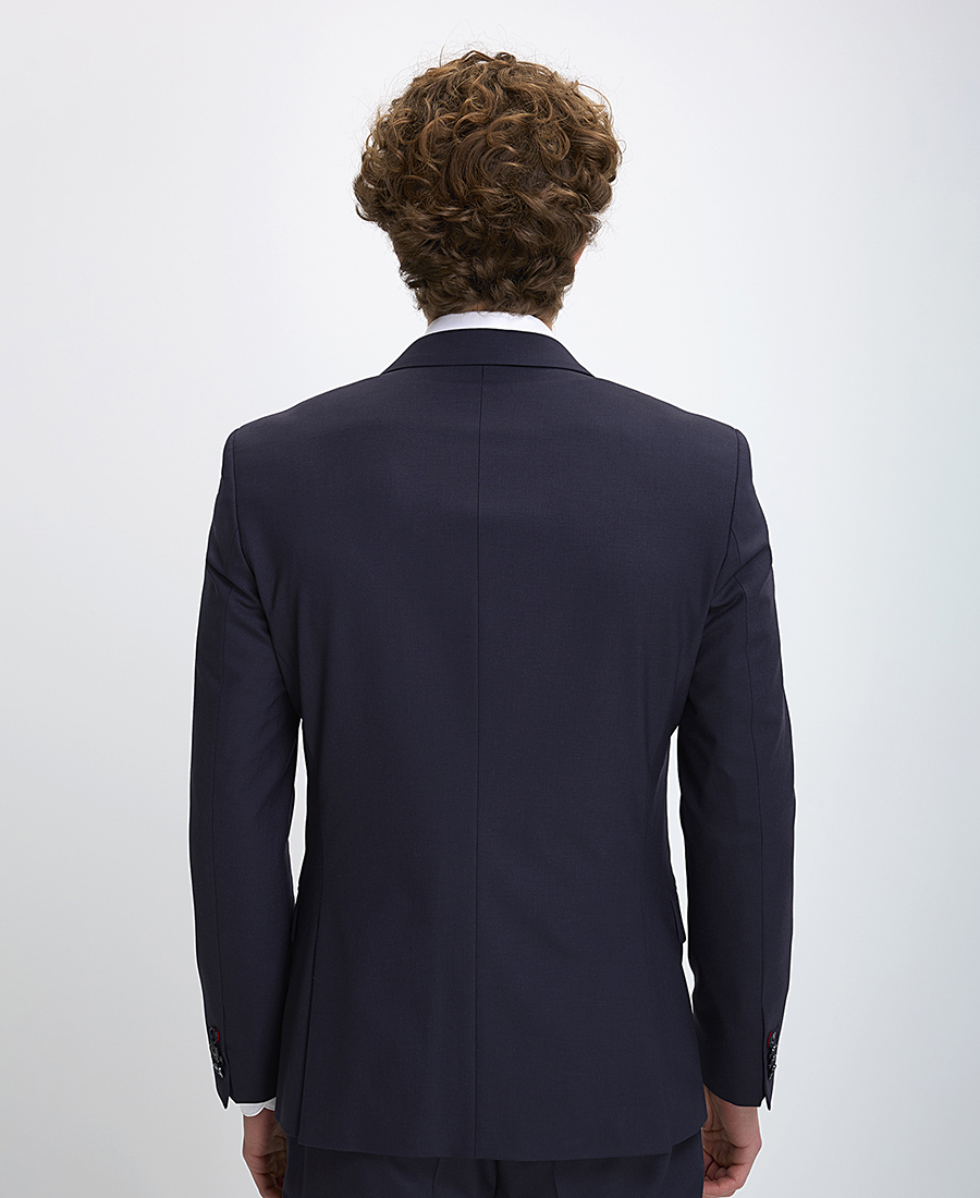 Hugo Ανδρικό Κοστούμι Regular Fit Με Γιλέκο Σε Σκούρο Μπλε φωτογραφία