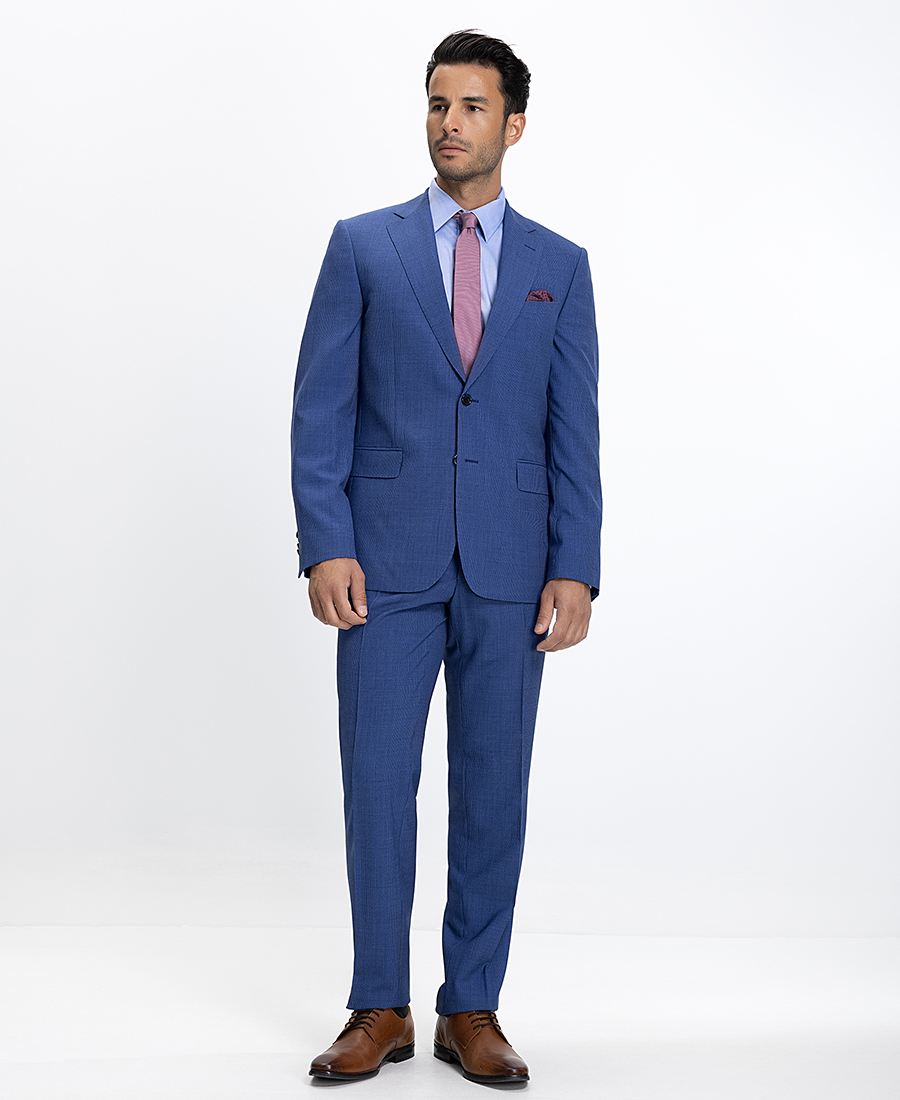 Kaiserhoff Kaiserhoff Ανδρικό Κοστούμι Regular Fit Μπλε Ραφ