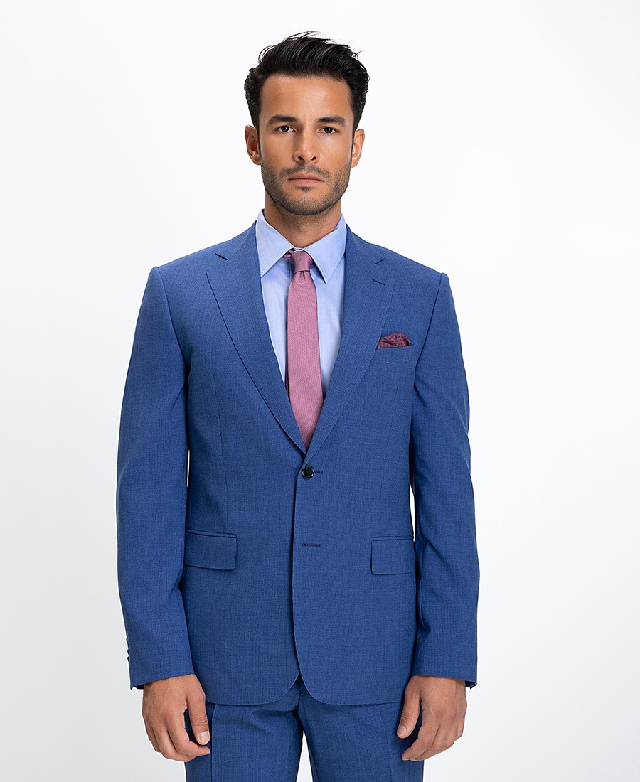 Kaiserhoff Ανδρικό Κοστούμι Regular Fit Μπλε Ραφ φωτογραφία