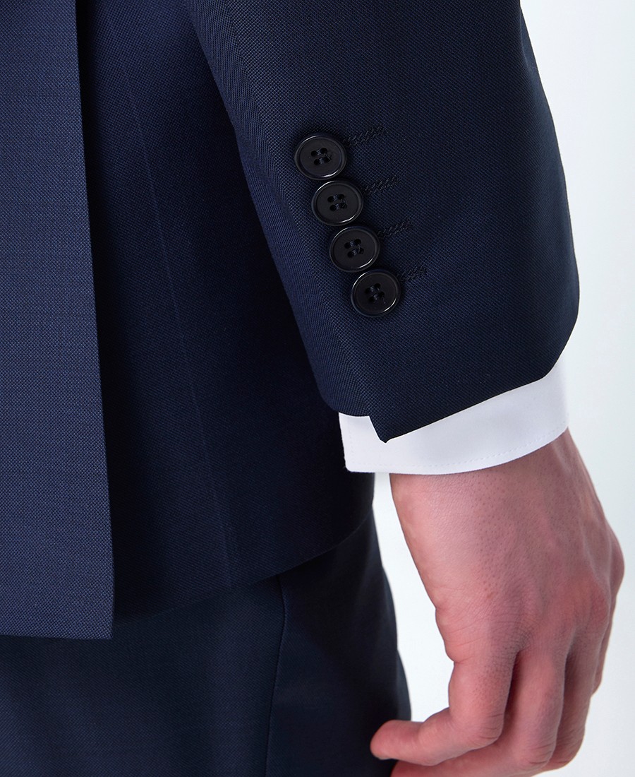 Vardas Ανδρικό Κοστούμι Slim Fit Μάλλινο Super 110’s Μπλε φωτογραφία