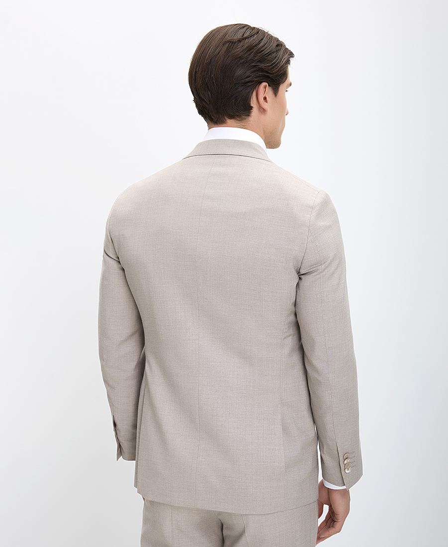 Hd x Vardas Ανδρικό Κοστούμι με Ανάλαφρη Υφή και Κλασικό Κόψιμο Slim Fit σε Ανοιχτό Γκρι φωτογραφία