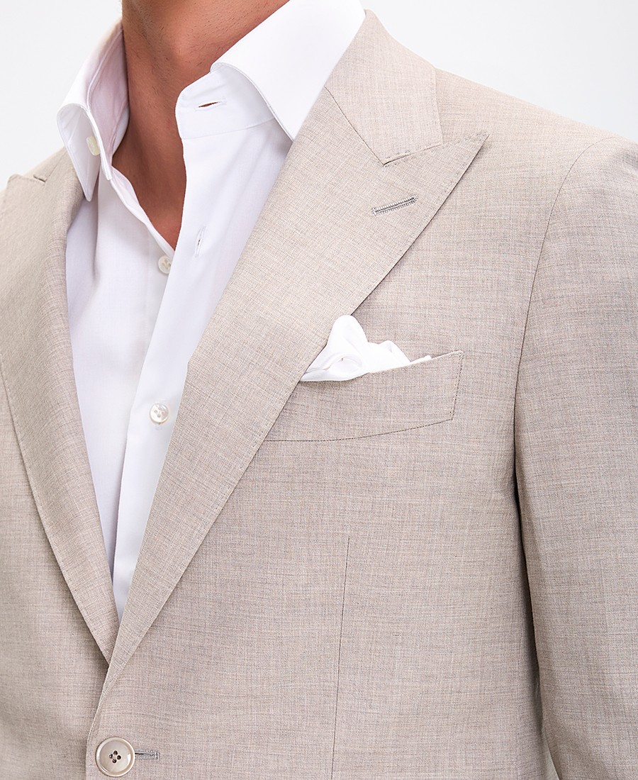 Hd x Vardas Ανδρικό Κοστούμι με Ανάλαφρη Υφή και Κλασικό Κόψιμο Slim Fit σε Ανοιχτό Γκρι φωτογραφία