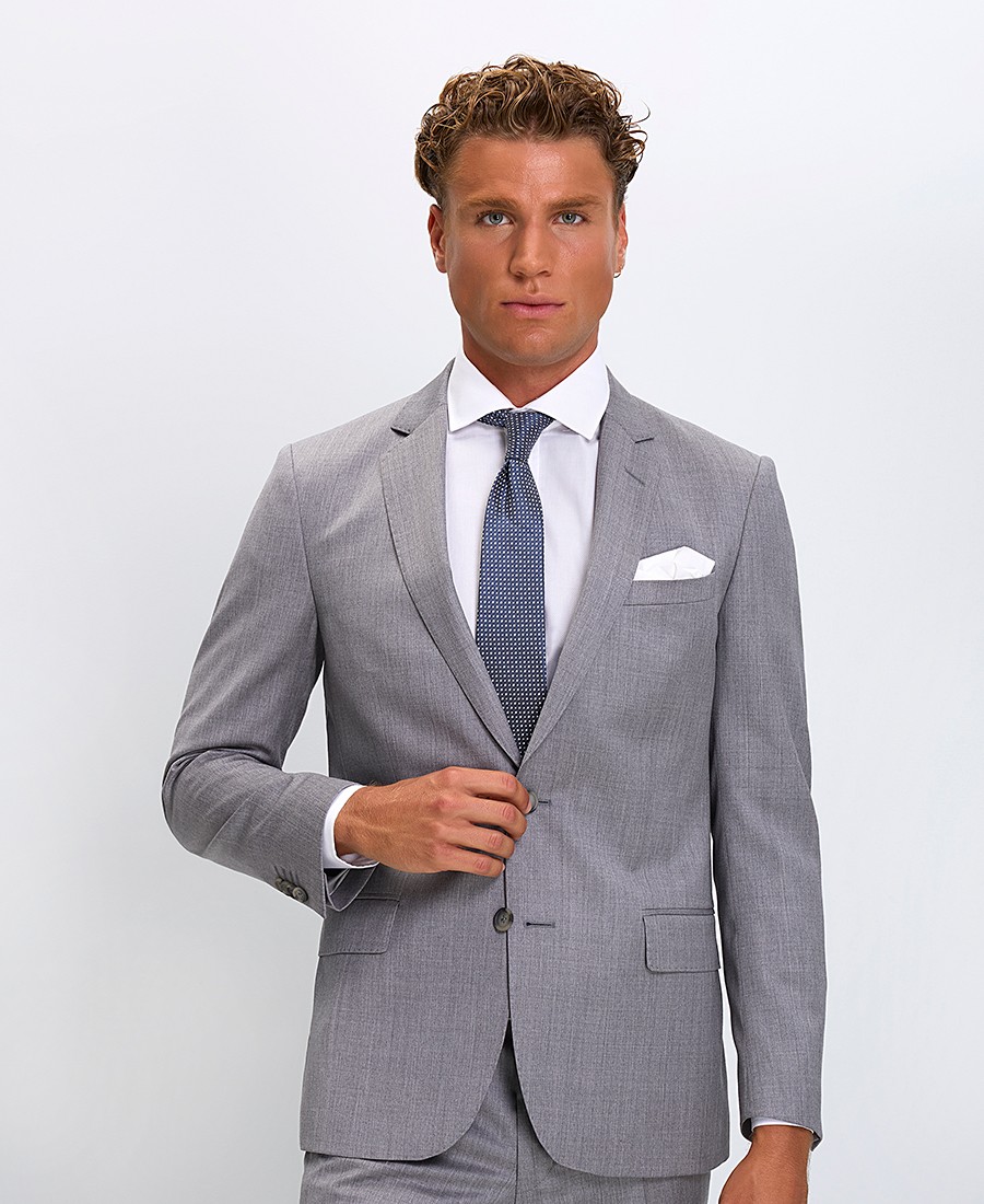 HD x Vardas Ανδρικό Κοστούμι Modern Fit σε Γκρι φωτογραφία