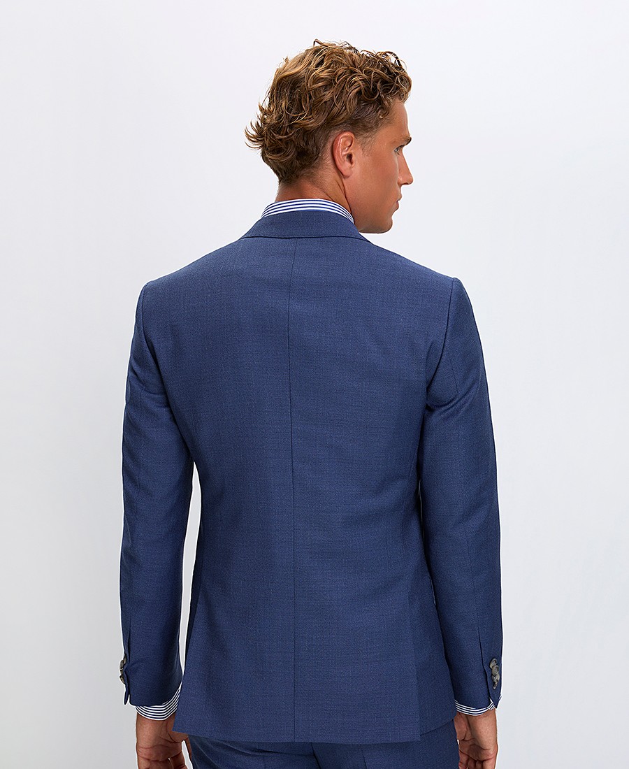 HD x Vardas Ανδρικό Κοστούμι Modern Fit σε Μπλε Ραφ φωτογραφία