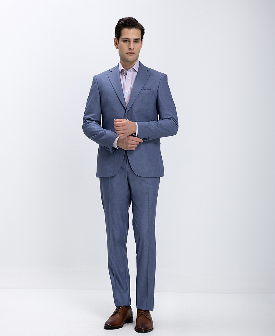 Ανδρικό Κοστούμι Modern Fit Με Πέτο Notch Modern Fit
