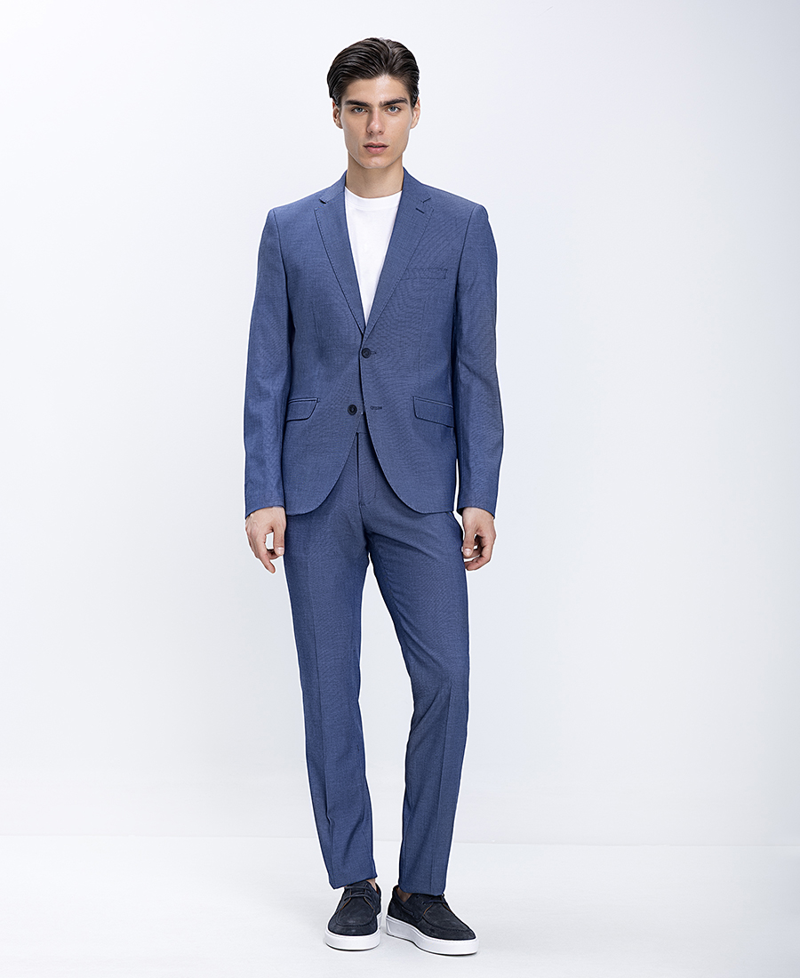 Donini Ανδρικό Κοστούμι Slim Fit Με Κλασικό Πέτο