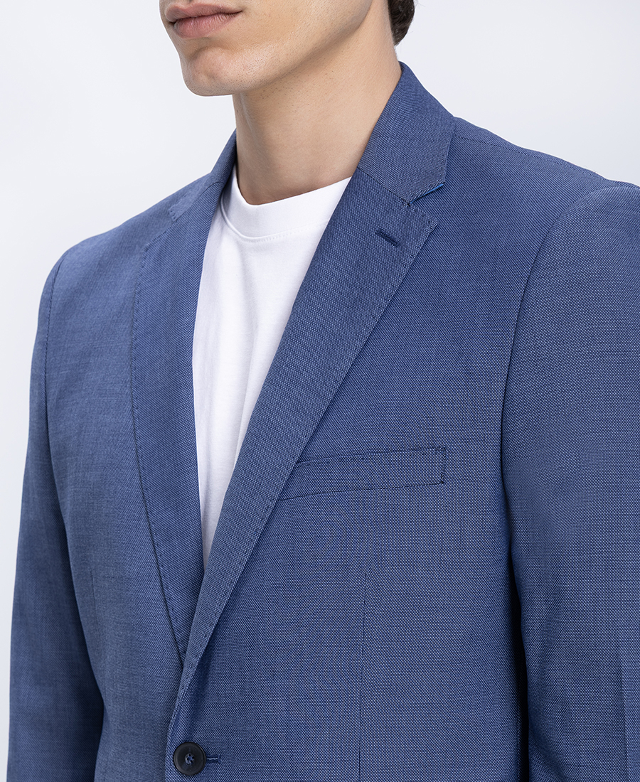 Ανδρικό Κοστούμι Slim Fit Με Κλασικό Πέτο φωτογραφία