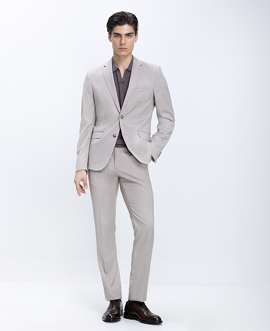Donini Ανδρικό Κοστούμι Slim Fit Με Κλασικό Πέτο