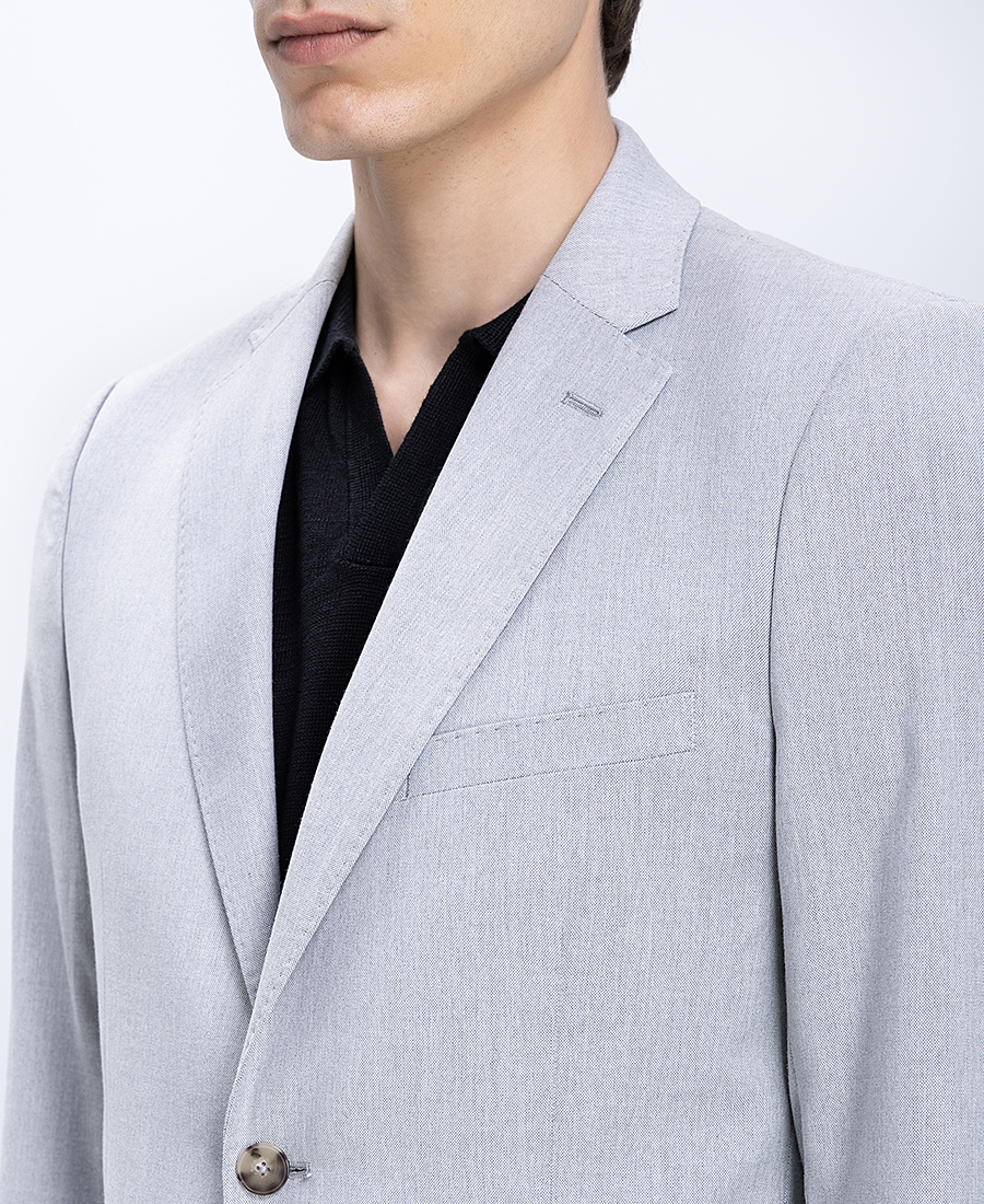 Ανδρικό Κοστούμι Slim Fit Με Κλασικό Πέτο φωτογραφία