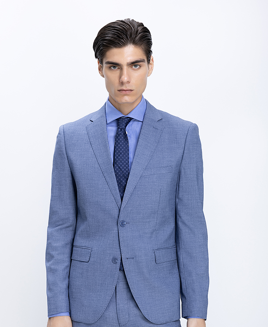 Ανδρικό Κοστούμι Micro Texture Modern Fit φωτογραφία