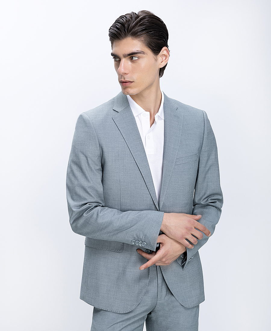 Ανδρικό Κοστούμι Micro Texture Modern Fit φωτογραφία