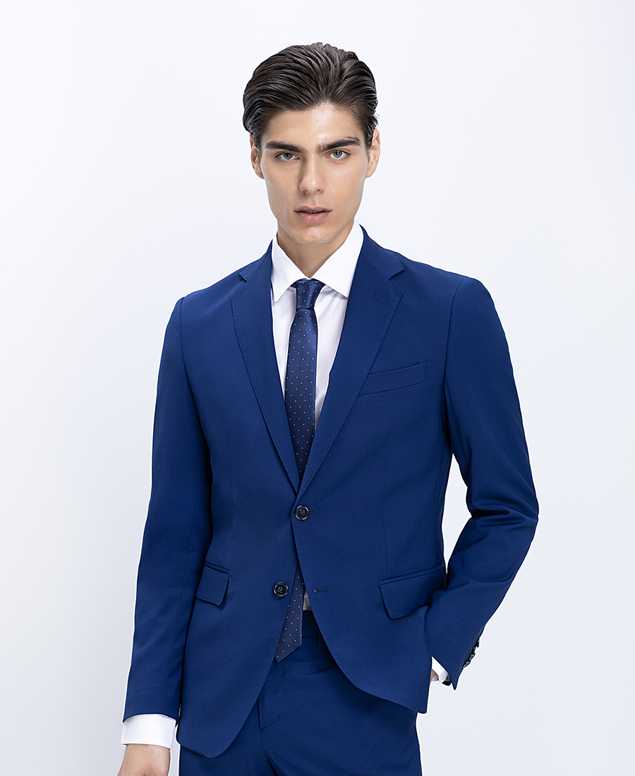 Ανδρικό Κοστούμι Με Κλασικό Πέτο Modern Fit φωτογραφία