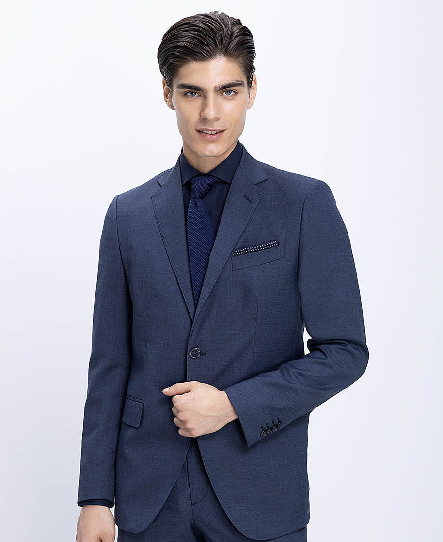 Ανδρικό Κοστούμι Με Καλοκαιρινή Υφή Modern Fit φωτογραφία