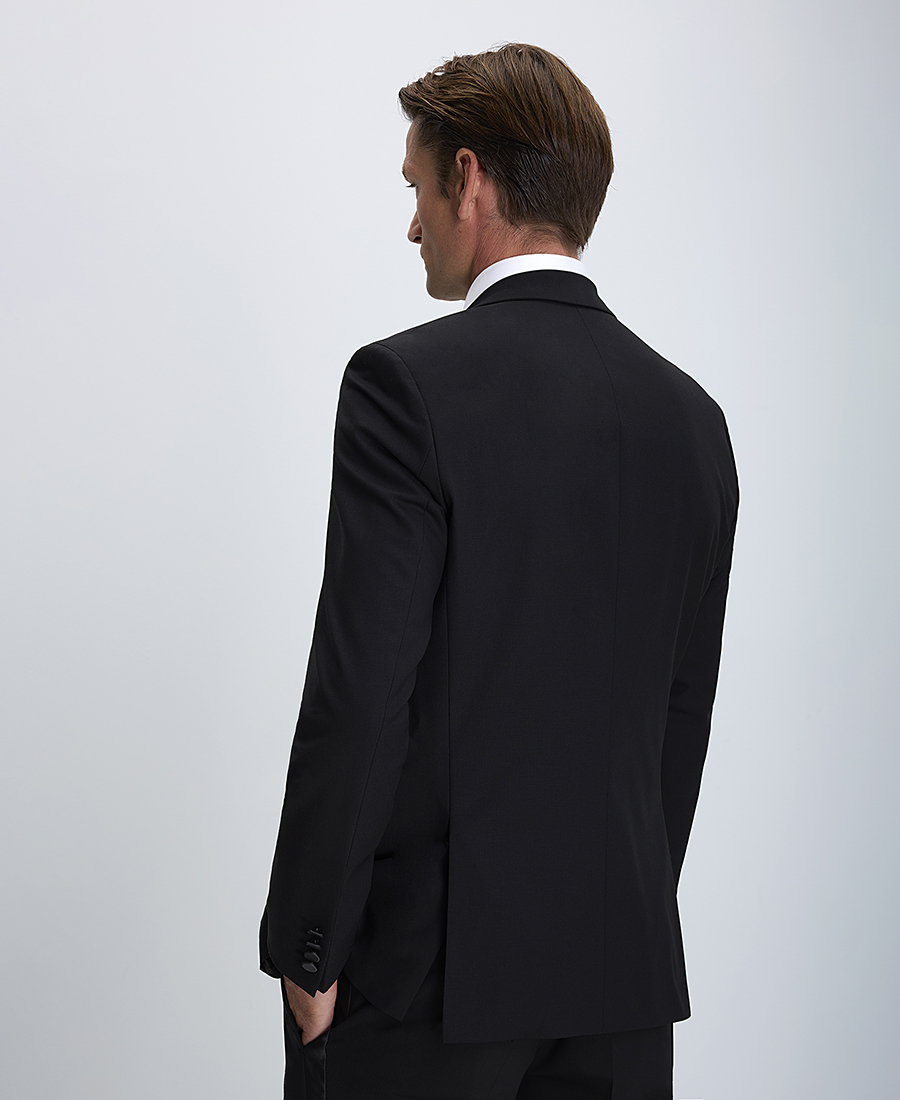 Hugo Ανδρικό Σακάκι Slim Fit Σμόκιν Μαύρο φωτογραφία