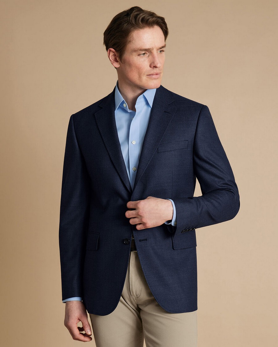 Charles Tyrwhitt Charles Tyrwhitt Ανδρικό Σακάκι Proper Blazer Modern Fit σε Μπλε