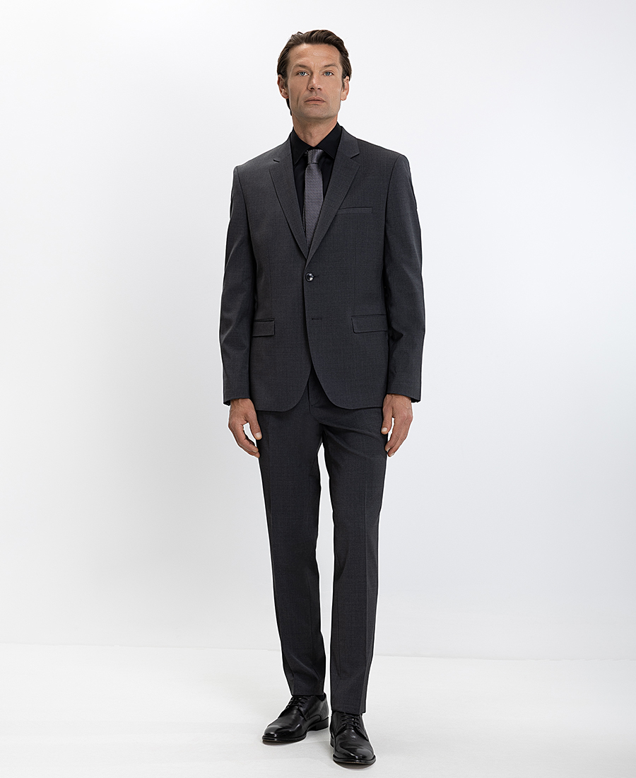Hugo Ανδρικό Σακάκι Regular Fit Γκρι φωτογραφία
