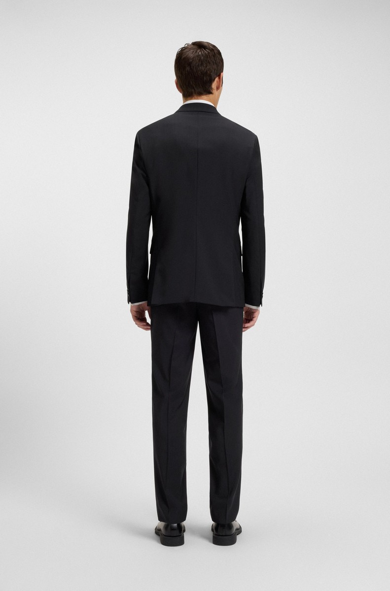 Hugo Ανδρικό Σακάκι Regular Fit Μάλλινο Mπλε φωτογραφία