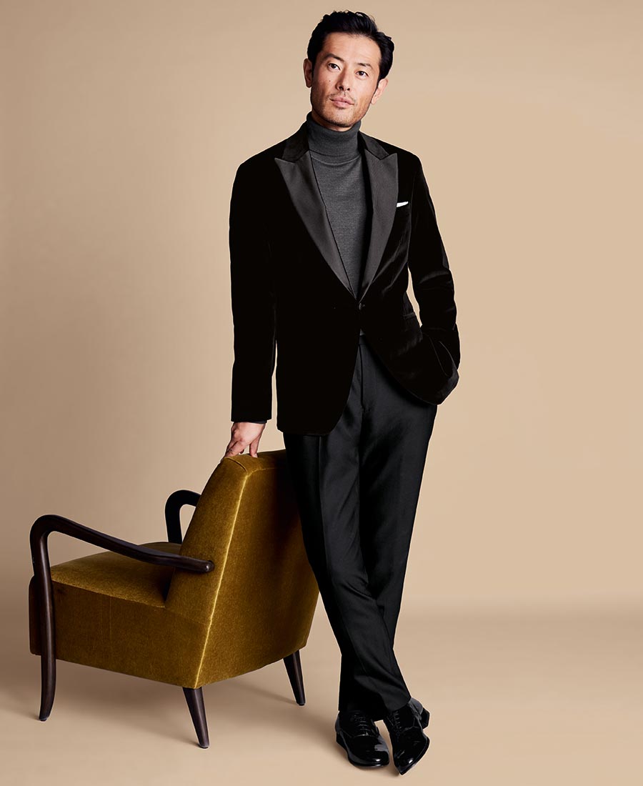 Charles Tyrwhitt Ανδρικό Σακάκι Italian Velvet Slim Fit φωτογραφία