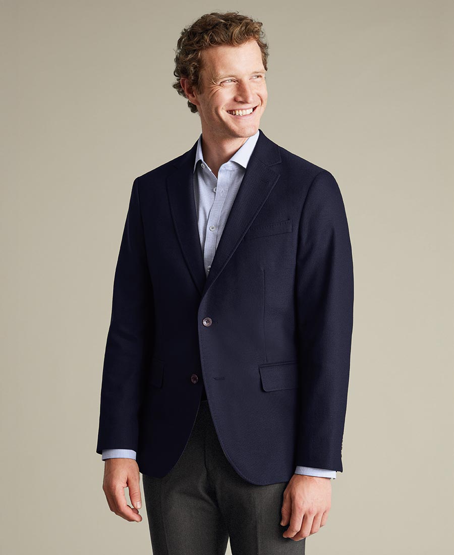 Charles Tyrwhitt Ανδρικό Σακάκι Proper Wool Stretch Slim Fit