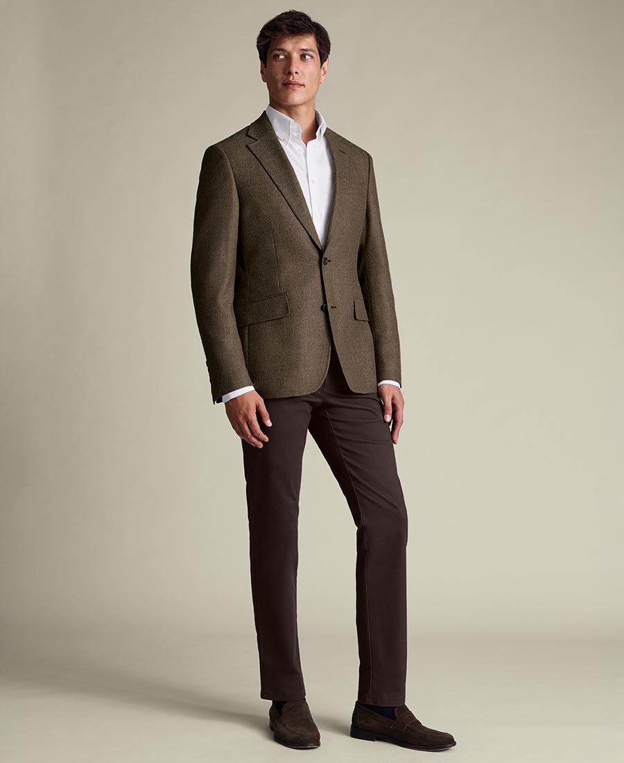 Charles Tyrwhitt Ανδρικό Μάλλινο Σακάκι Tailored Fit φωτογραφία