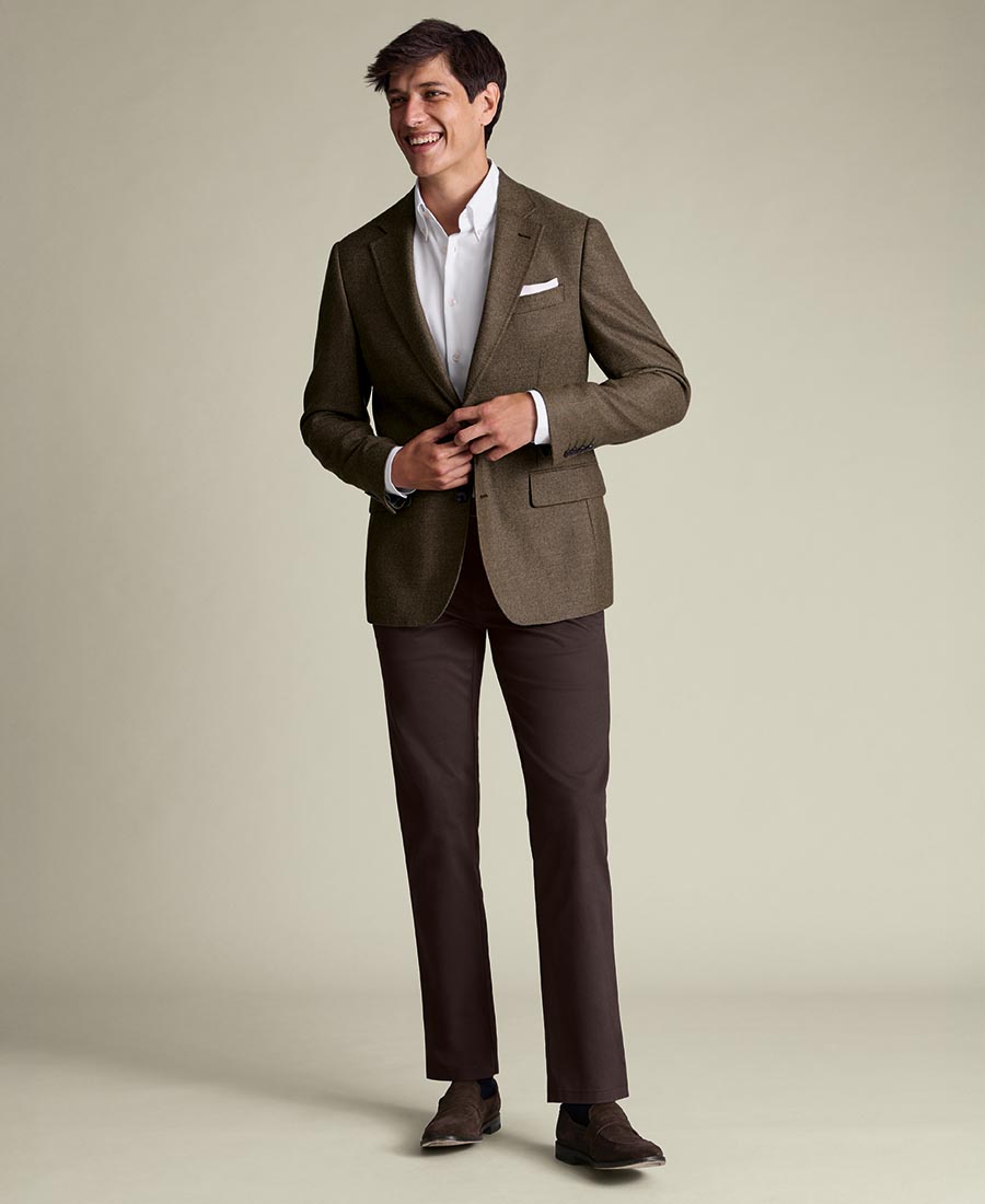 Charles Tyrwhitt Ανδρικό Μάλλινο Σακάκι Tailored Fit φωτογραφία
