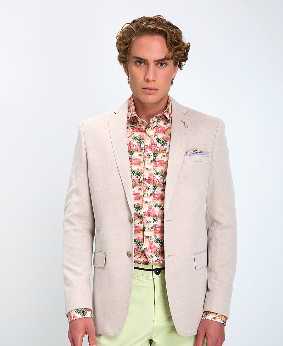 A Fish named Fred Ανδρικό Σακάκι Blazer Pique Regular Fit φωτογραφία