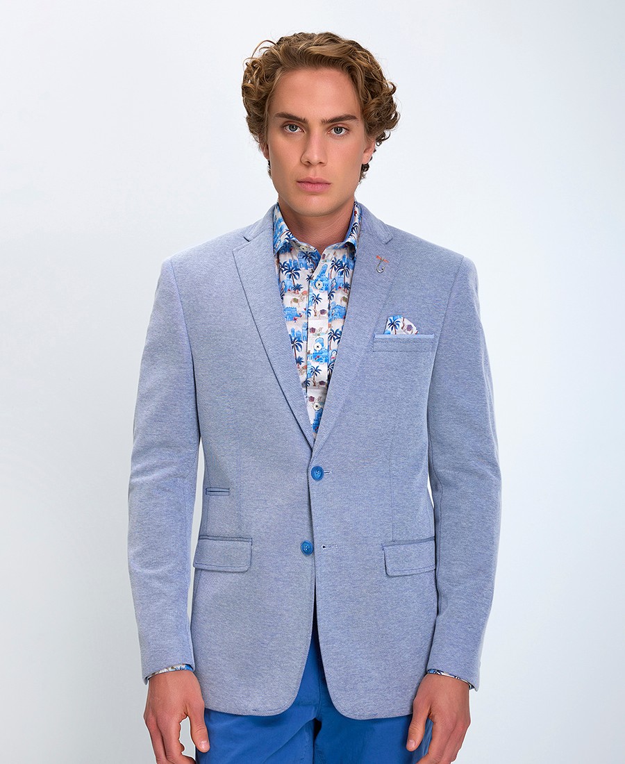 A Fish named Fred Ανδρικό Σακάκι Blazer Pique Regular Fit φωτογραφία