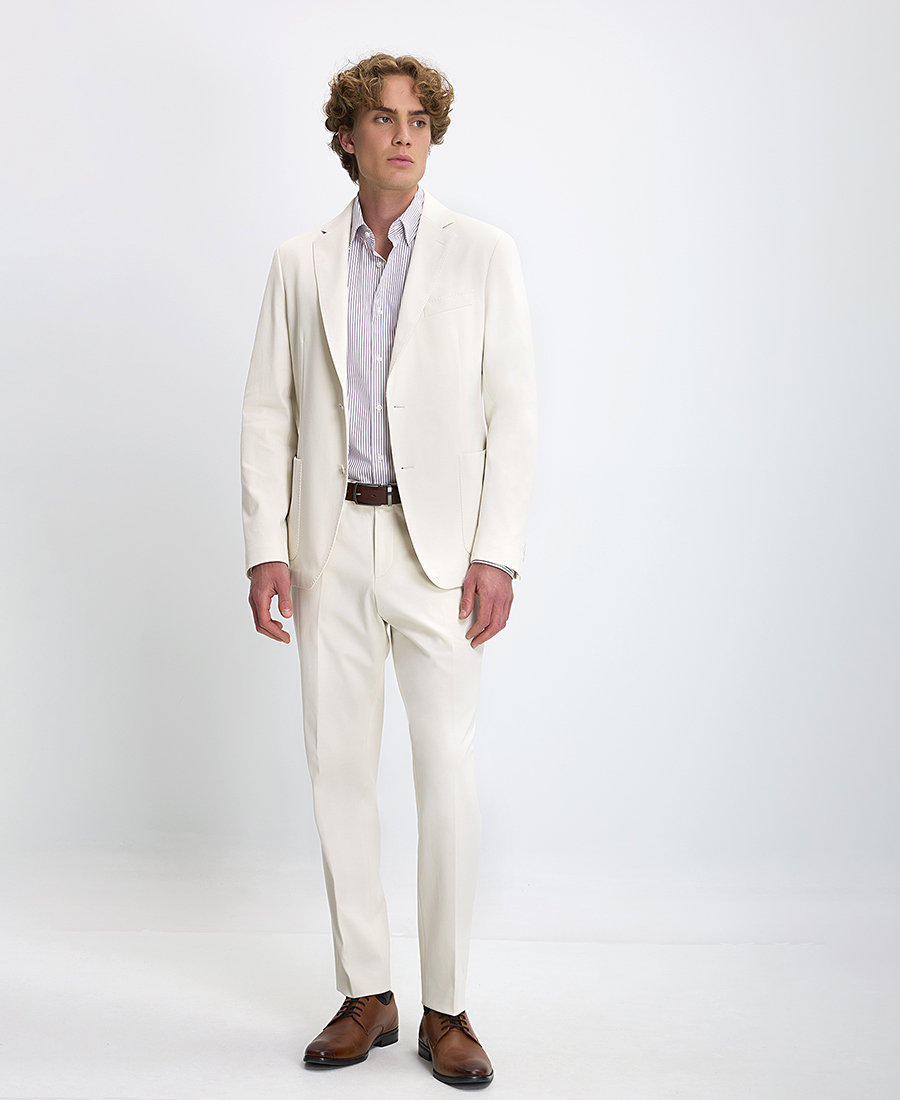 Boss Ανδρικό Σακάκι Regular Fit Σε Εκρού Απόχρωση φωτογραφία