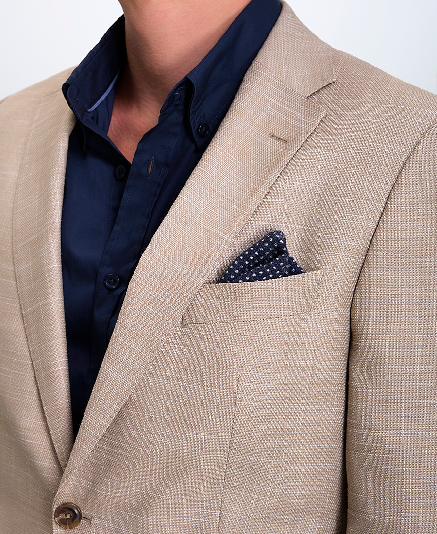 Boss Ανδρικό Σακάκι Slim Fit Από Μικρομοτίβο Με Ελαστικό Ύφασμα φωτογραφία