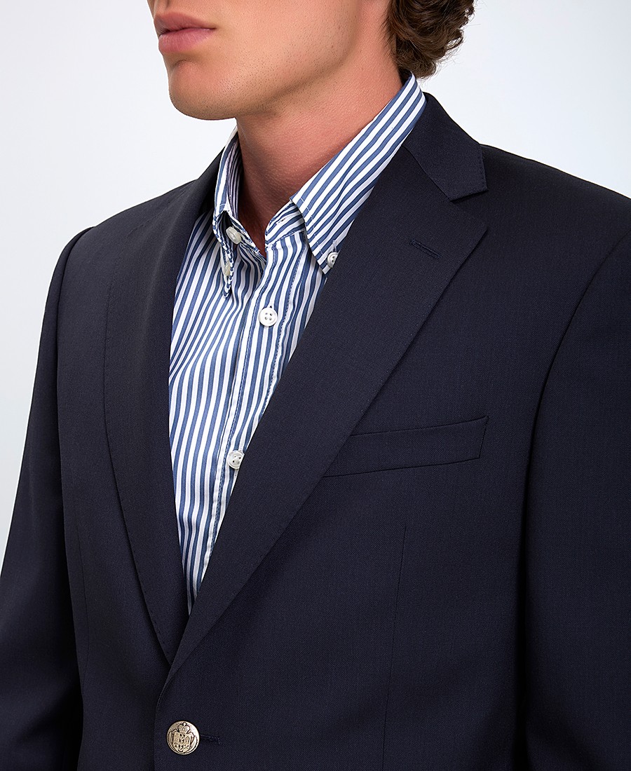 Kaiser Hoff Ανδρικό Σακάκι Regular Fit Σκούρο Μπλε φωτογραφία