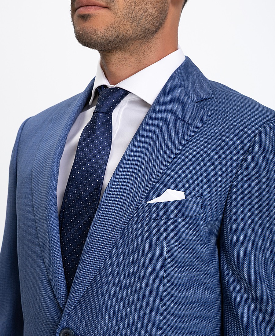 Kaiserhoff Ανδρικό Σακάκι Slim Fit Μπλε Ραφ φωτογραφία