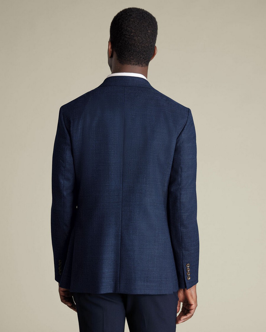 Charles Tyrwhitt Ανδρικό Σακάκι Blazer Μάλλινο με Stretch Modern Fit σε Ink Blue φωτογραφία