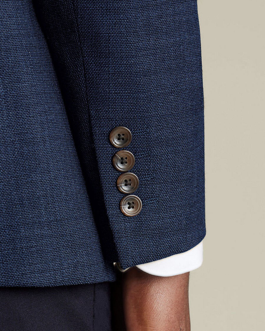 Charles Tyrwhitt Ανδρικό Σακάκι Blazer Μάλλινο με Stretch Modern Fit σε Ink Blue φωτογραφία