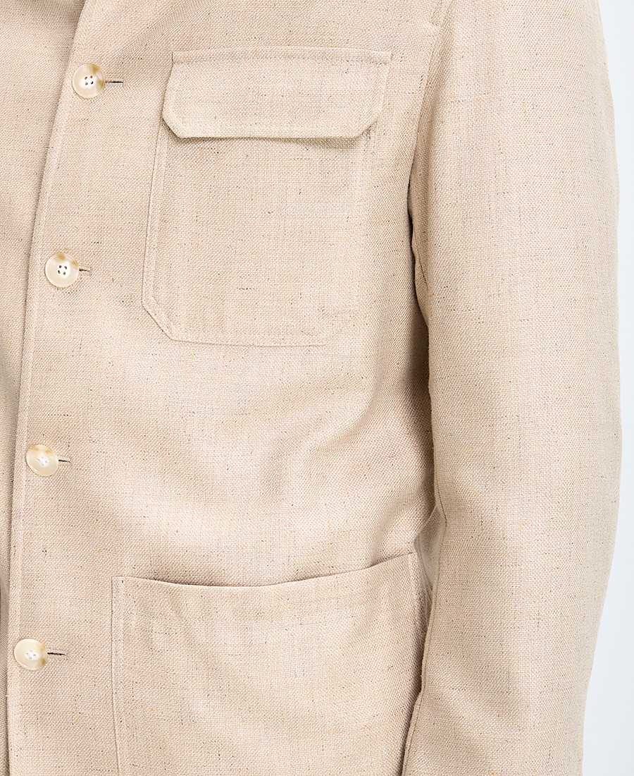 Vardas Ανδρικό Σακάκι Regular Fit Σε Μπεζ Απόχρωση φωτογραφία