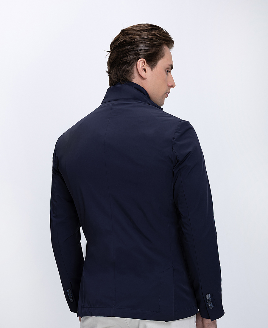 Ανδρικό Σακάκι Regular Fit Με Κλασικό Πέτο Και Ελαστική Υφή φωτογραφία
