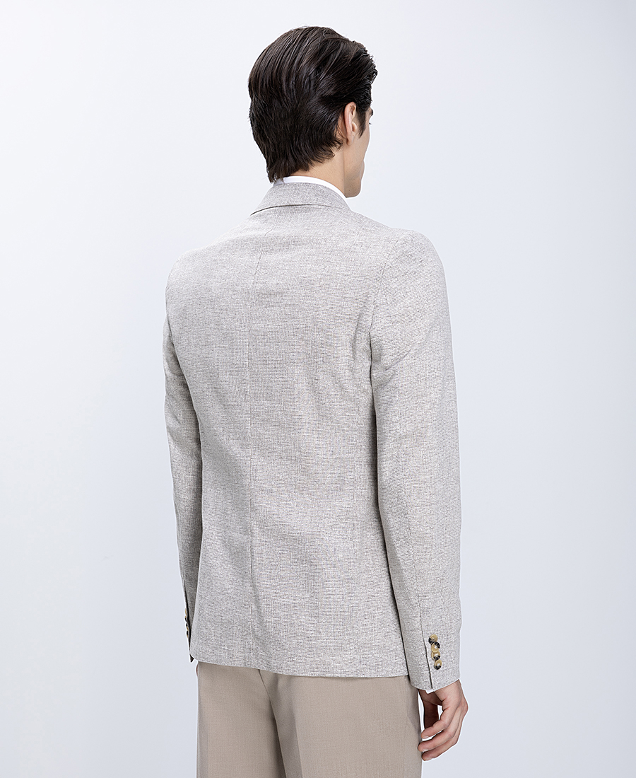 HD x Vardas Ανδρικό Σακάκι Linen Blend Modern Fit φωτογραφία