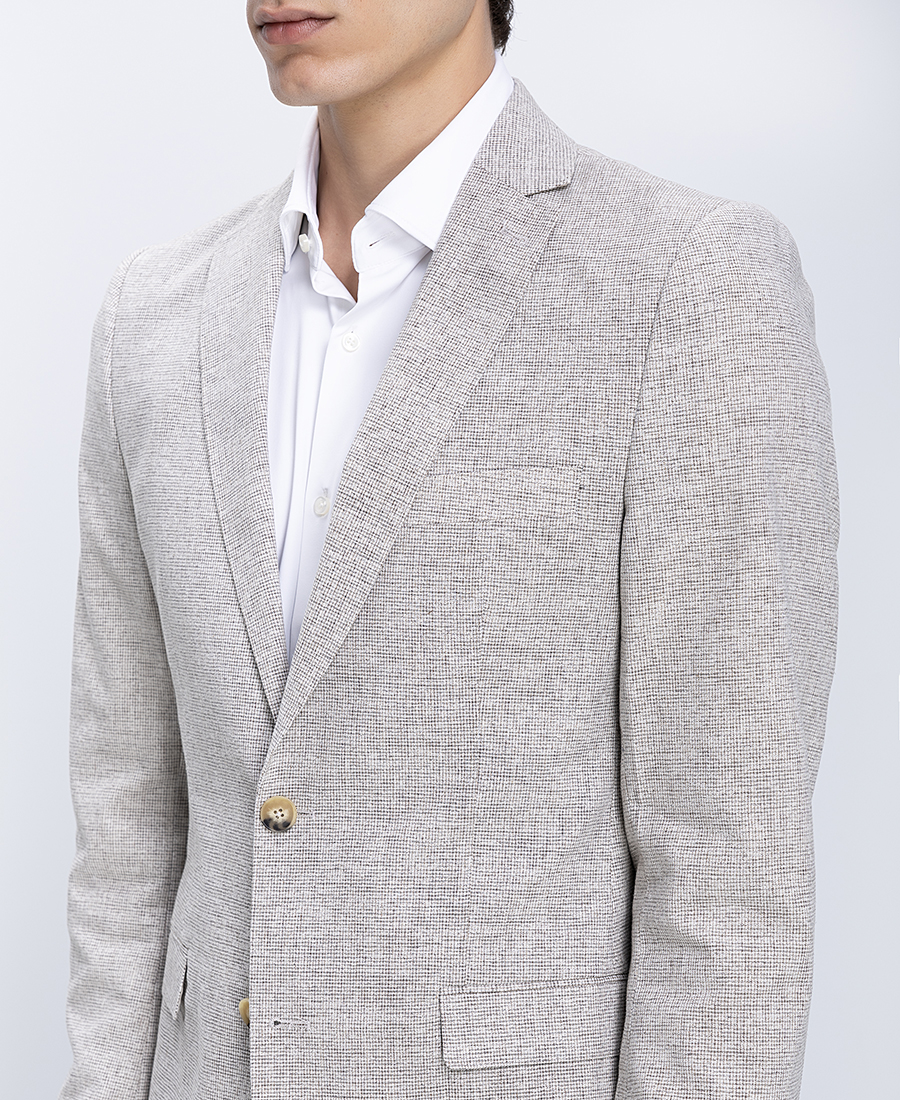 HD x Vardas Ανδρικό Σακάκι Linen Blend Modern Fit φωτογραφία
