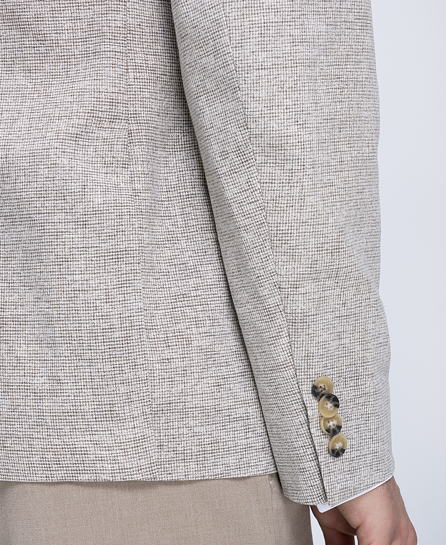 HD x Vardas Ανδρικό Σακάκι Linen Blend Modern Fit φωτογραφία