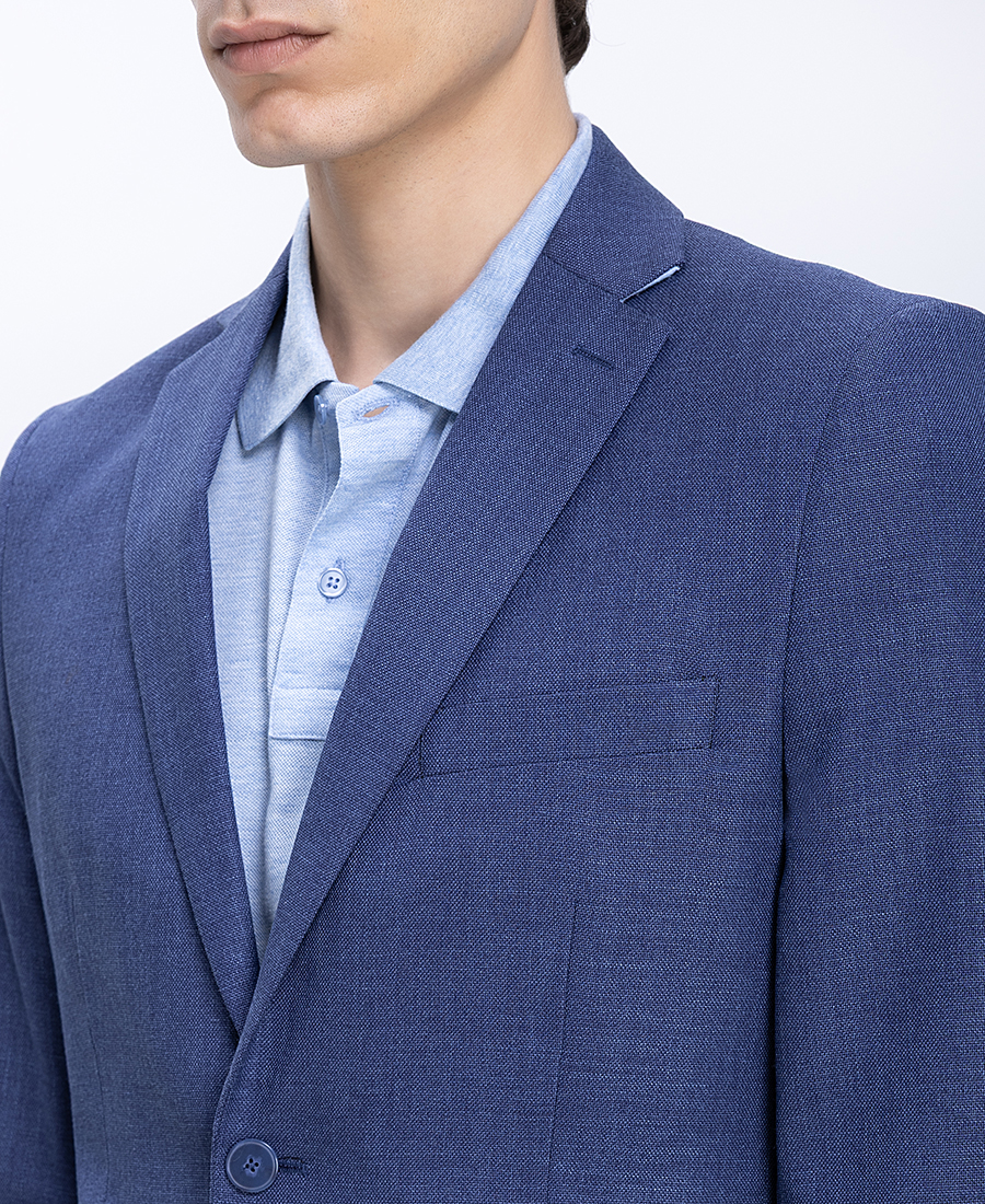 Ανδρικό Σακάκι Slim Fit Με Ελαστική Ύφανση φωτογραφία